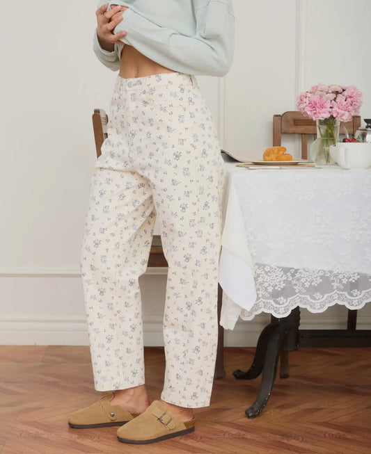 Floral Denim Jeans
