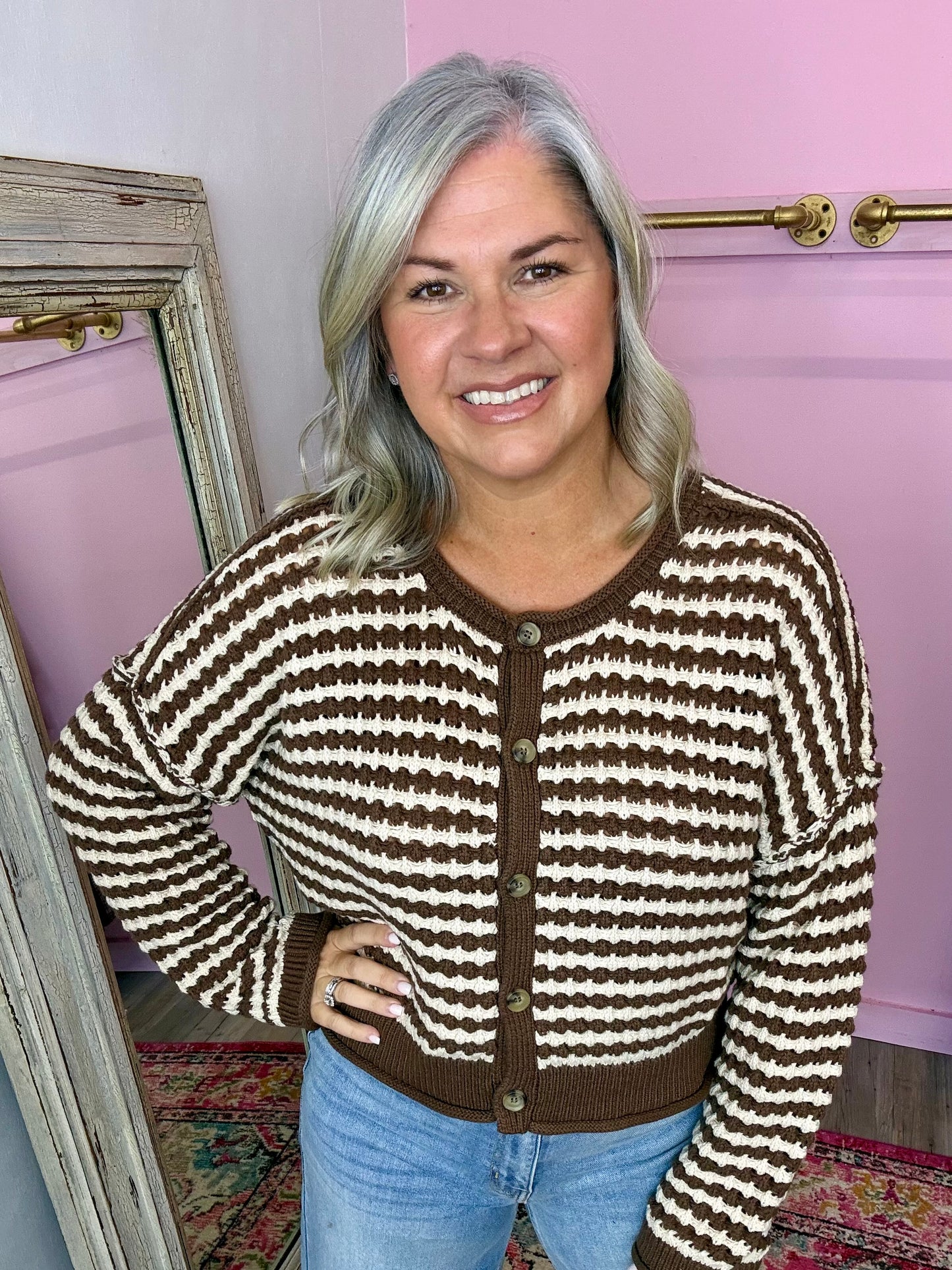 Textured Crochet Cardigan