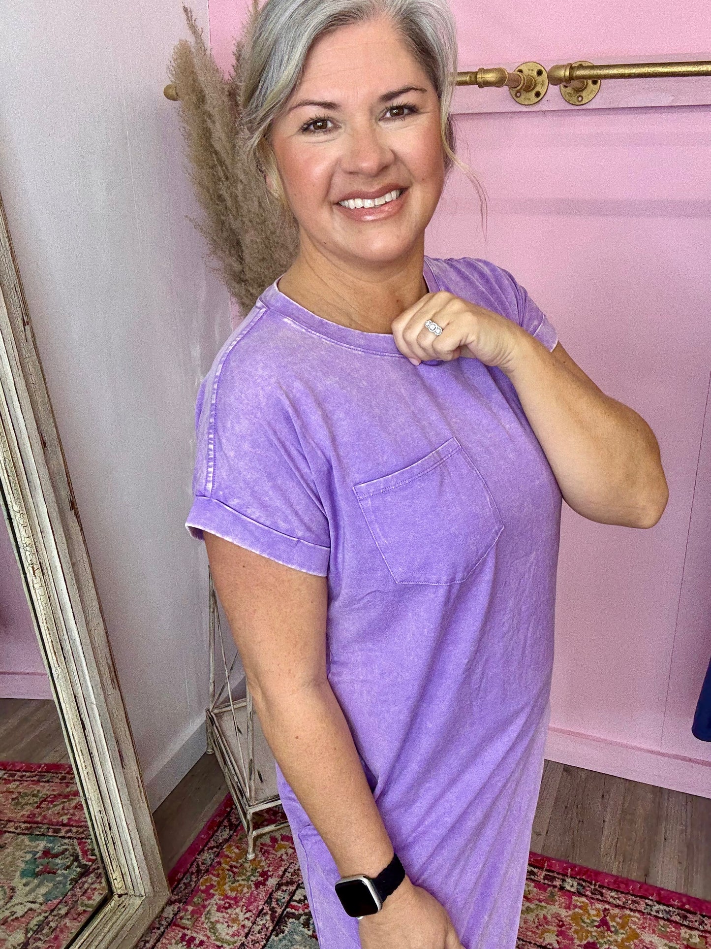Washed T-shirt Dress