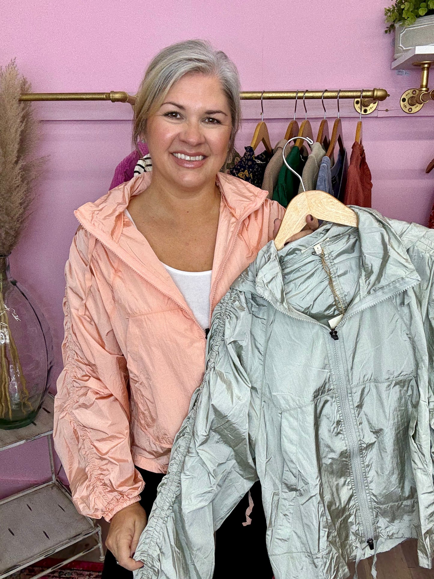 Shiny Parachute Windbreaker