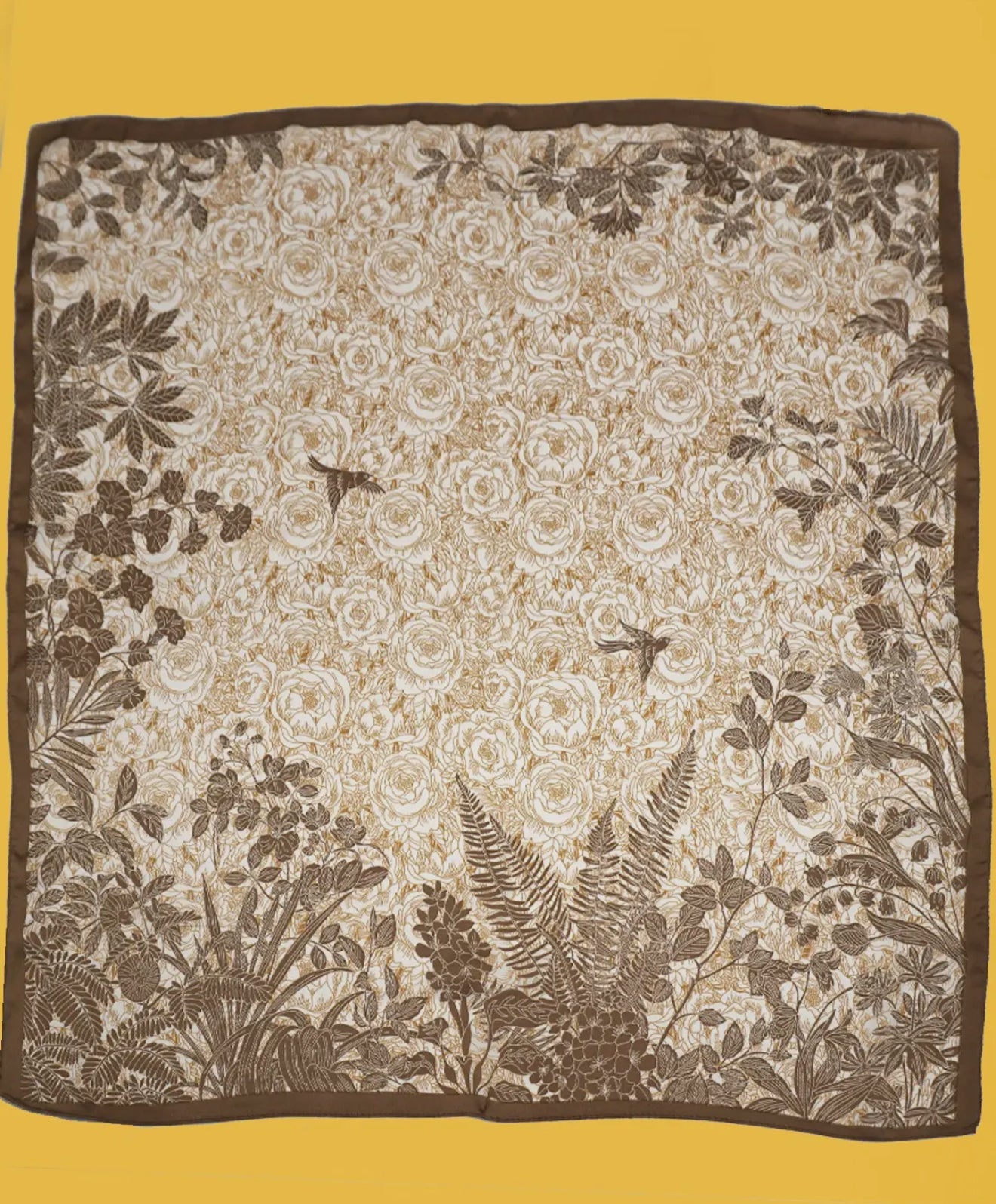 Brown wildlife scarf