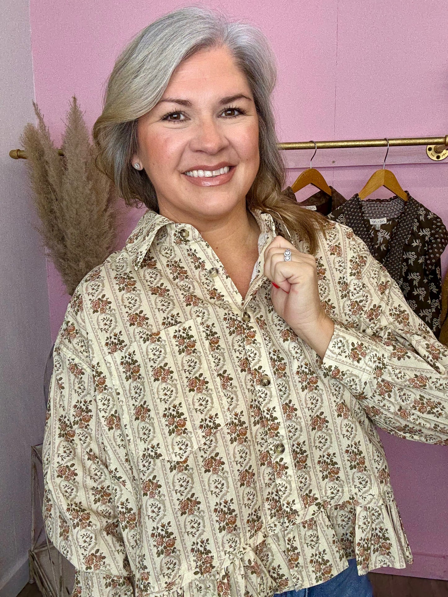 Western Floral Top