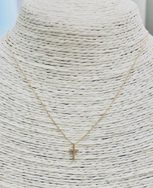 Crystal Cross Necklace