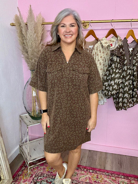Cheetah Mini Dress
