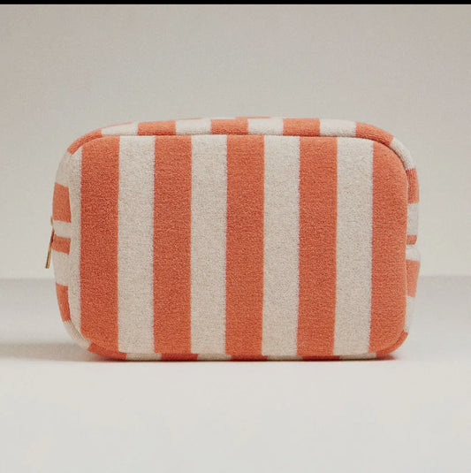 Striped Cosmetic Bag
