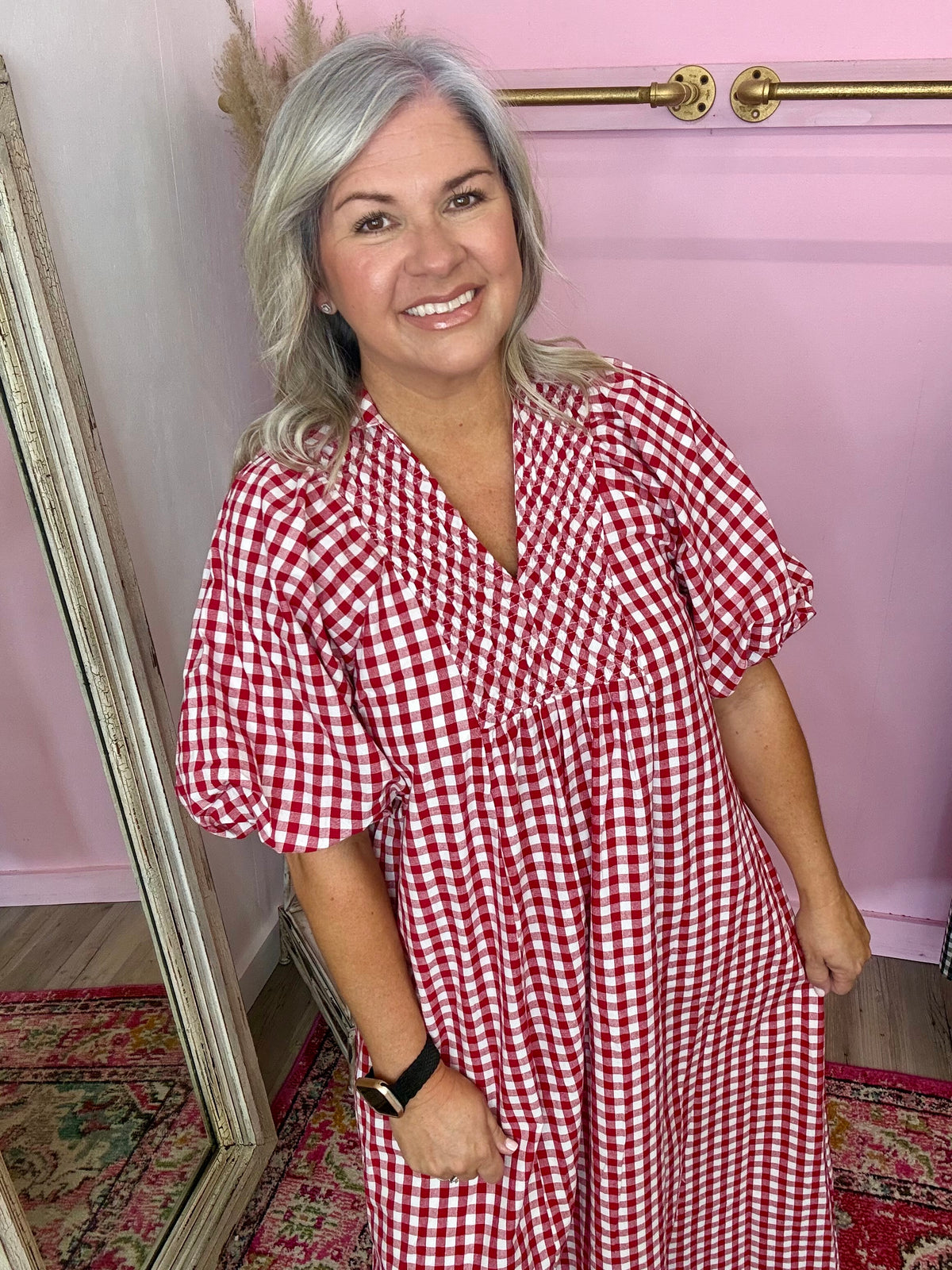 Game Day Gingham Dress