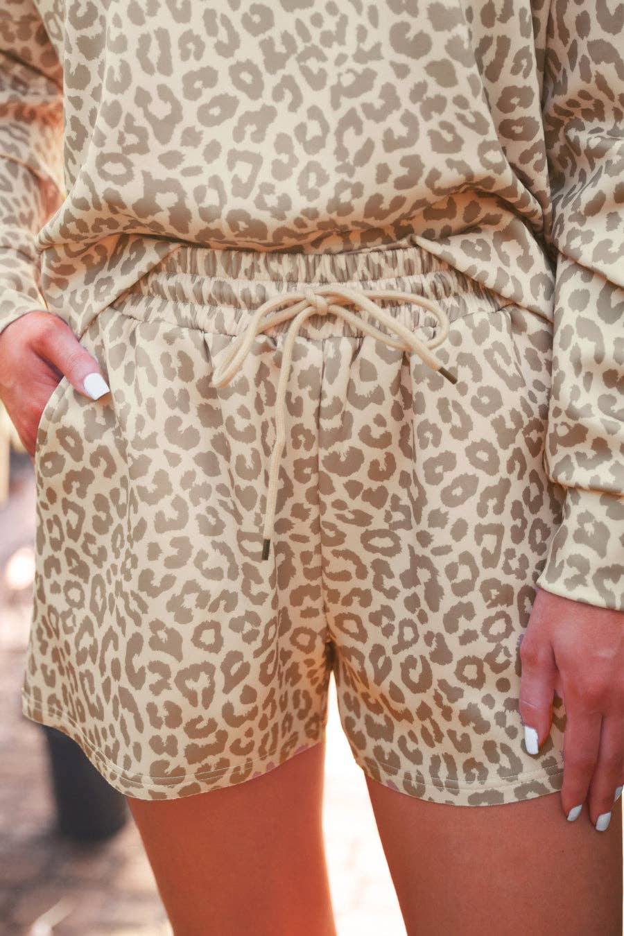 Luna Luxe Pullover Set-Leopard