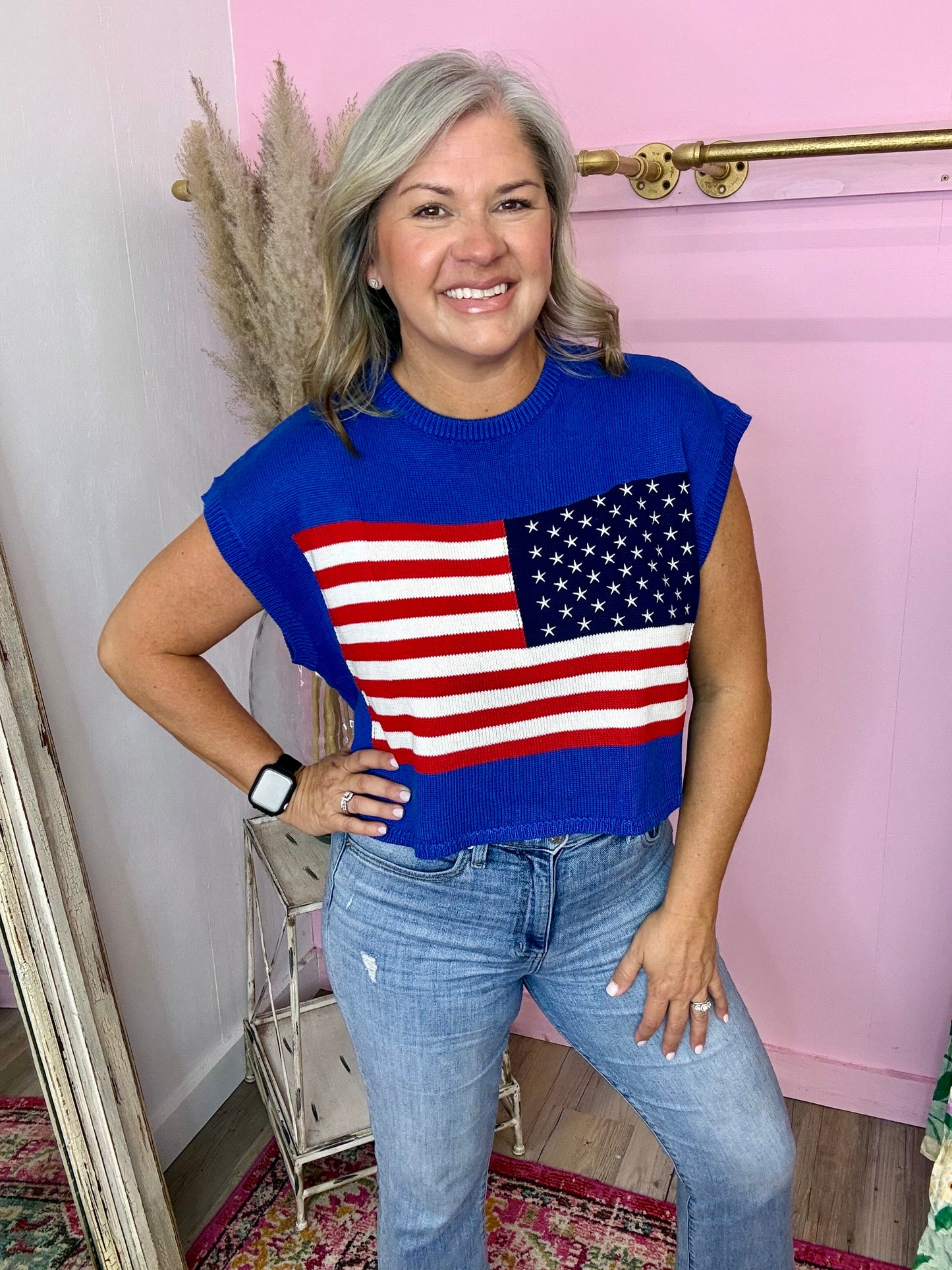 Americana Sweater Top