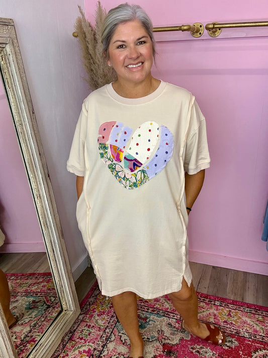 Heart Patch Dress