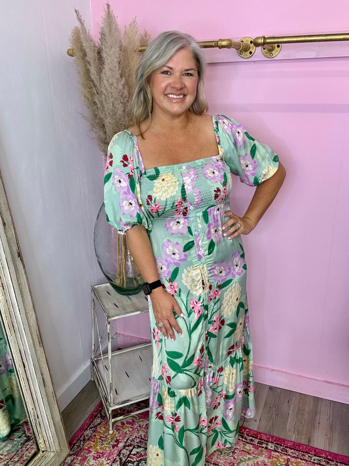 Sage Karen Dress