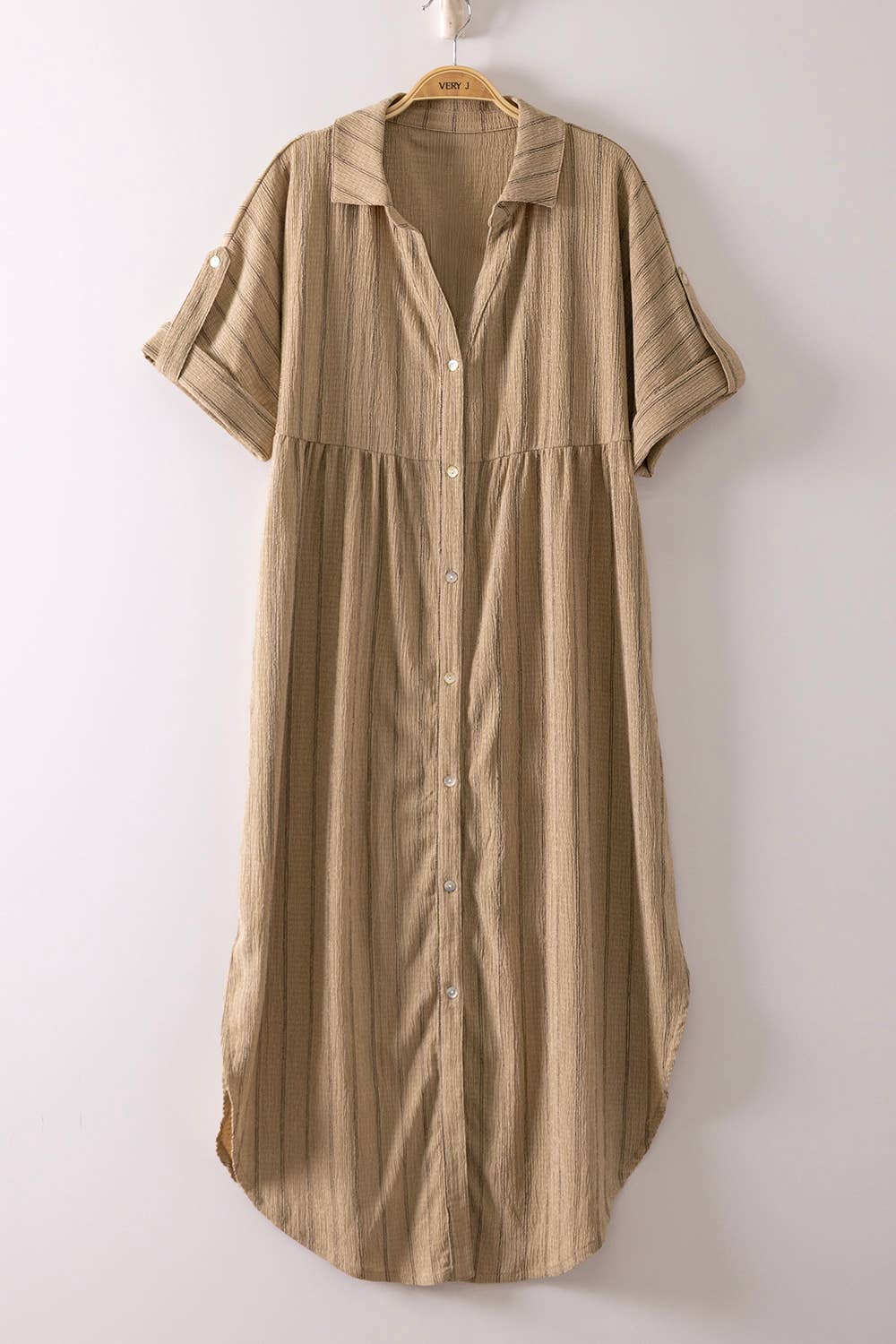 Taupe Linen Midi