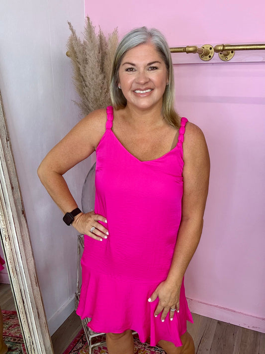 Pink Flutter Dress