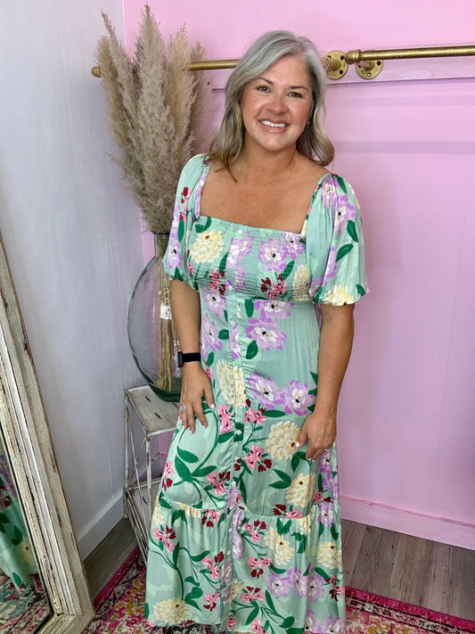 Sage Karen Dress