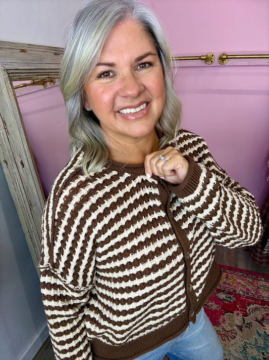 Textured Crochet Cardigan