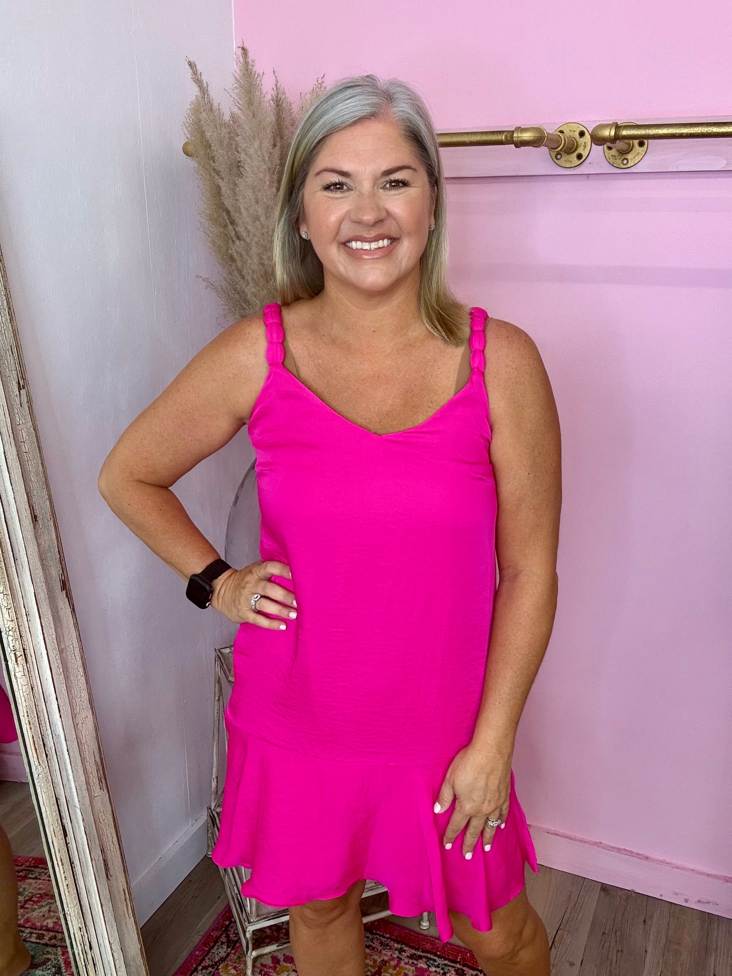 Pink Flutter Dress
