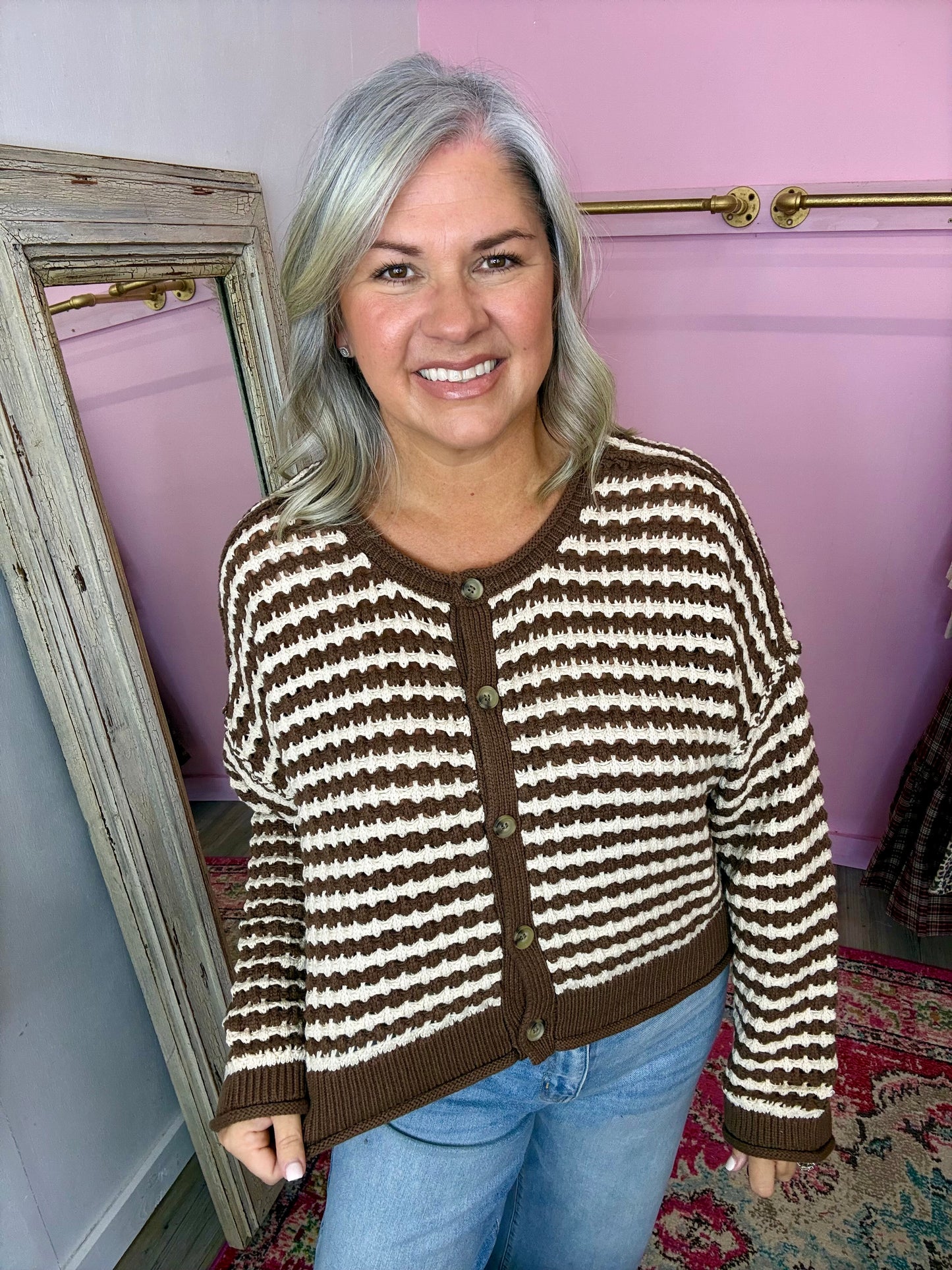Textured Crochet Cardigan