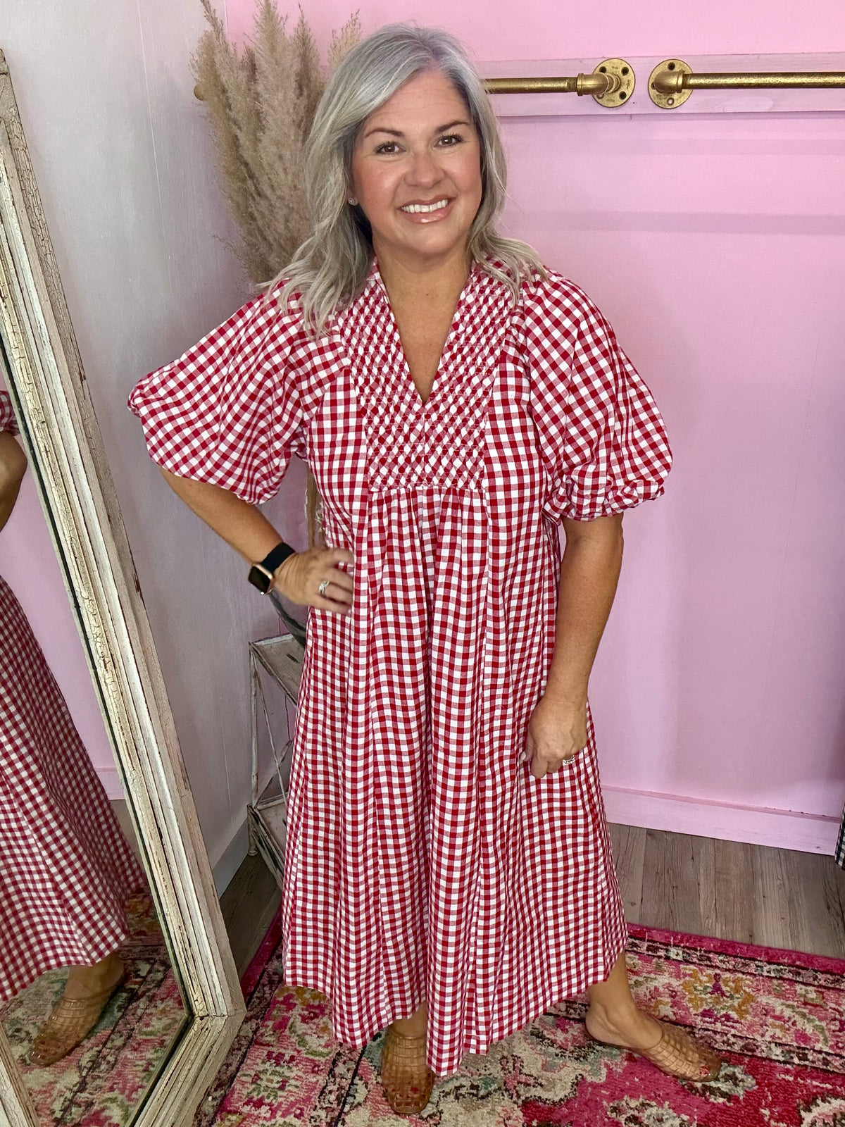 Game Day Gingham Dress