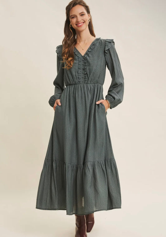 Textured Maxi Dress