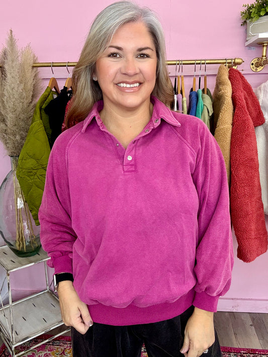 Mauve French Terry Sweatshirt