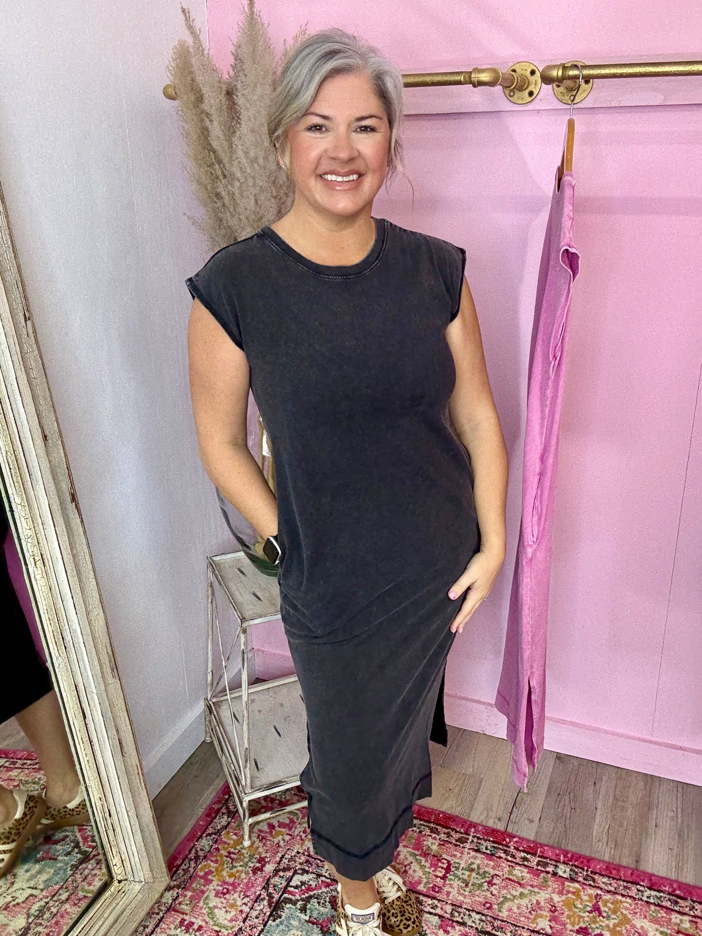Cotton Midi Dress