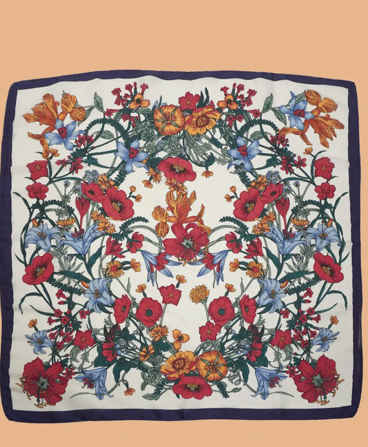 Large floral scarf
