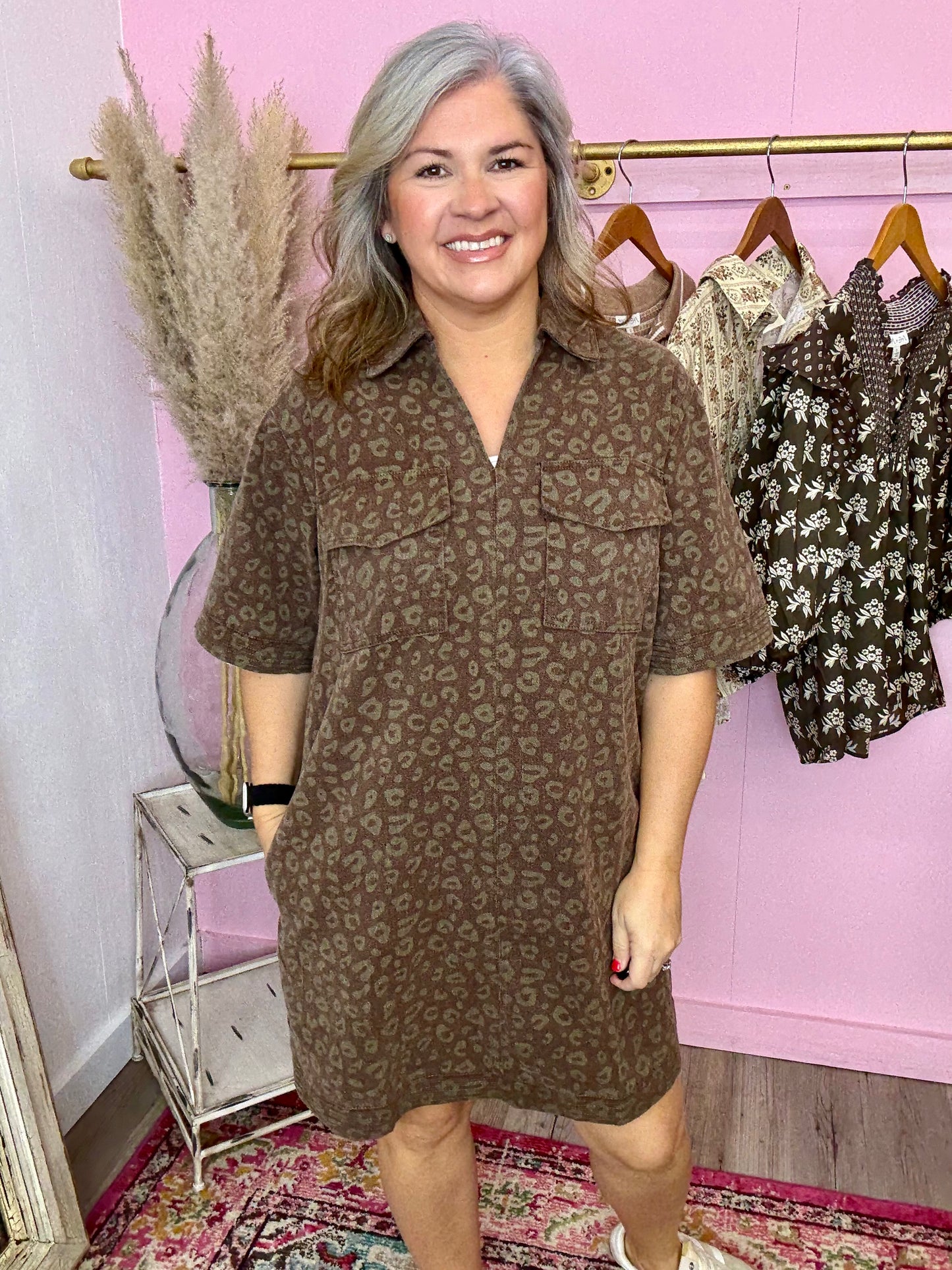 Cheetah Mini Dress