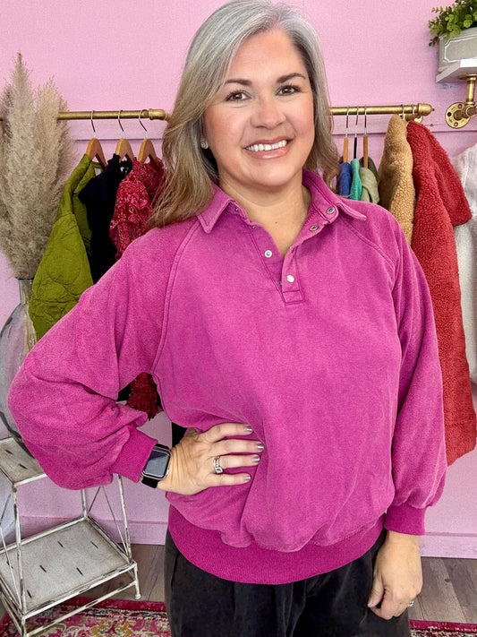 Mauve French Terry Sweatshirt