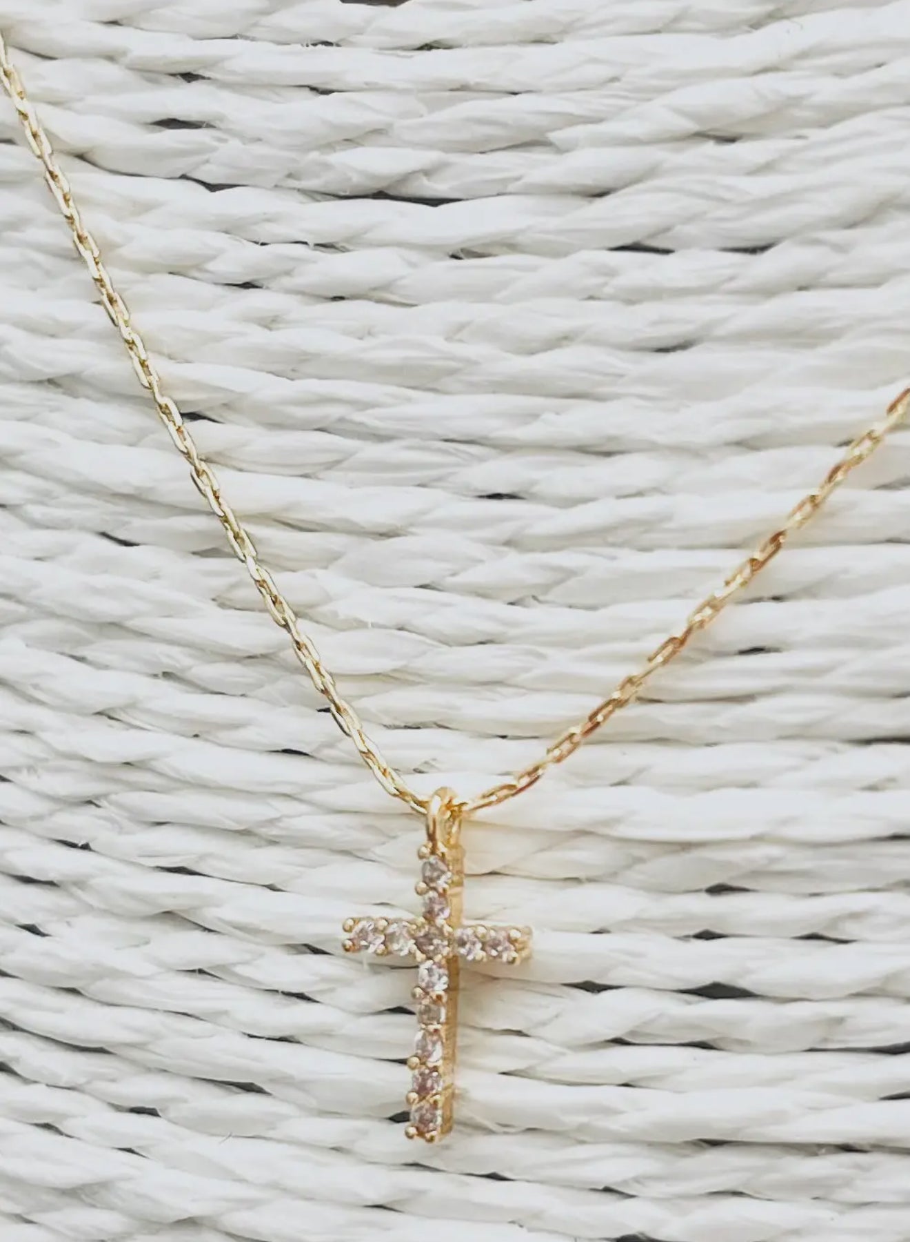 Crystal Cross Necklace