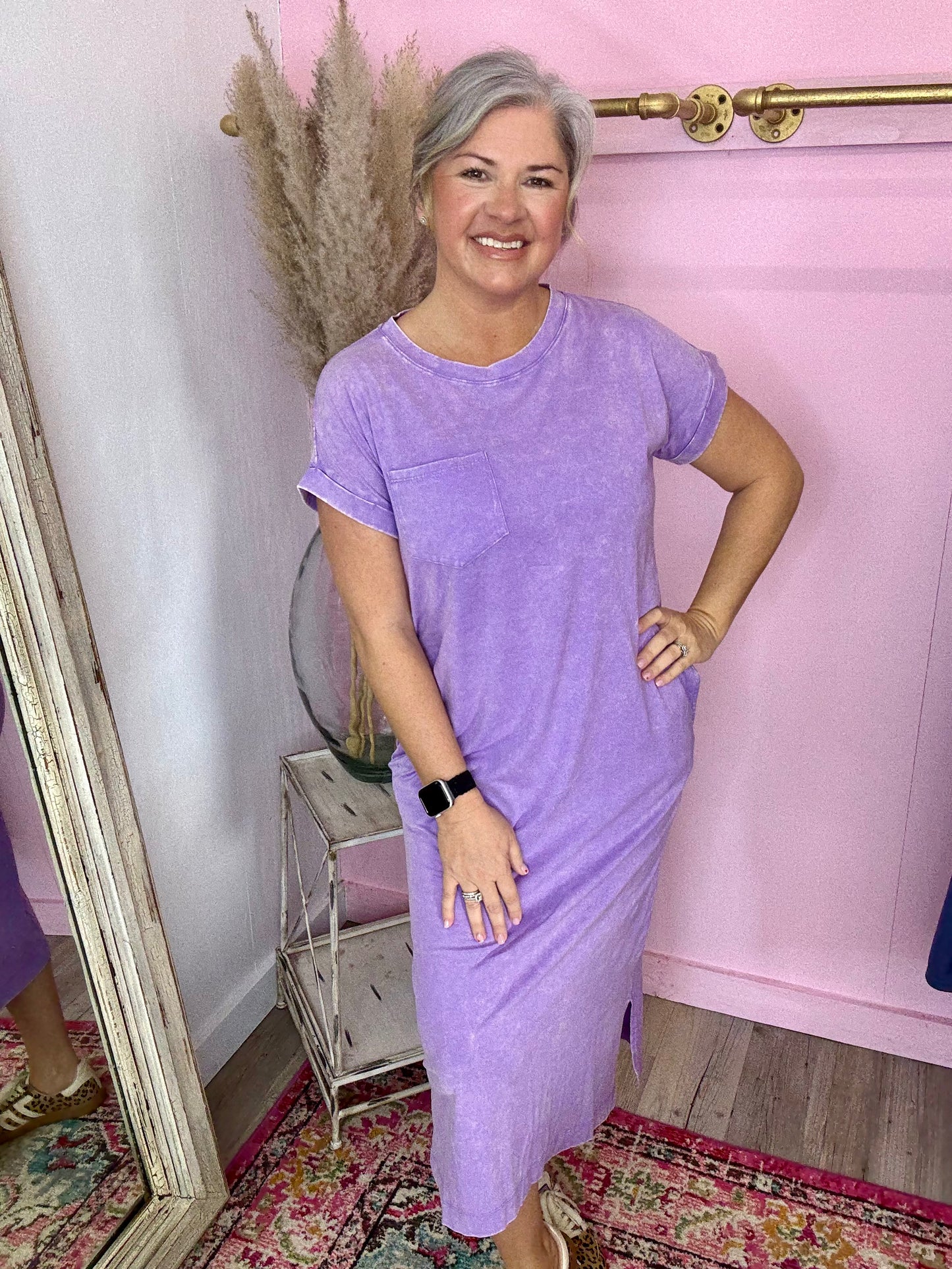 Washed T-shirt Dress