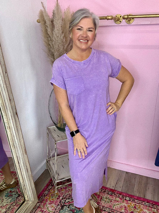 Washed T-shirt Dress