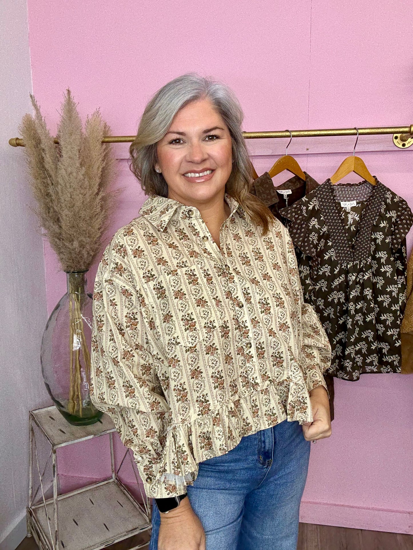 Western Floral Top