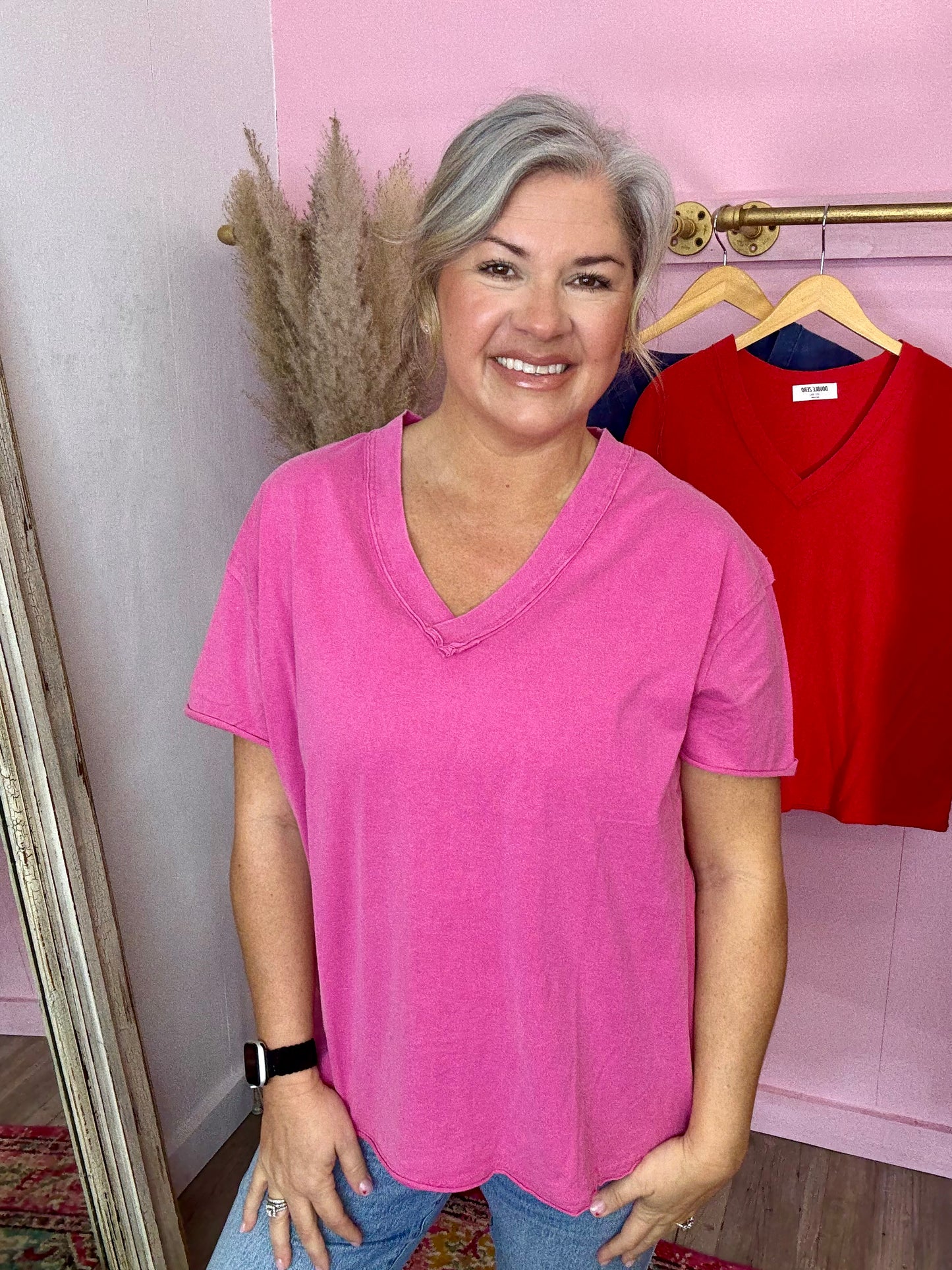 Cotton Basic V-Neck Tee