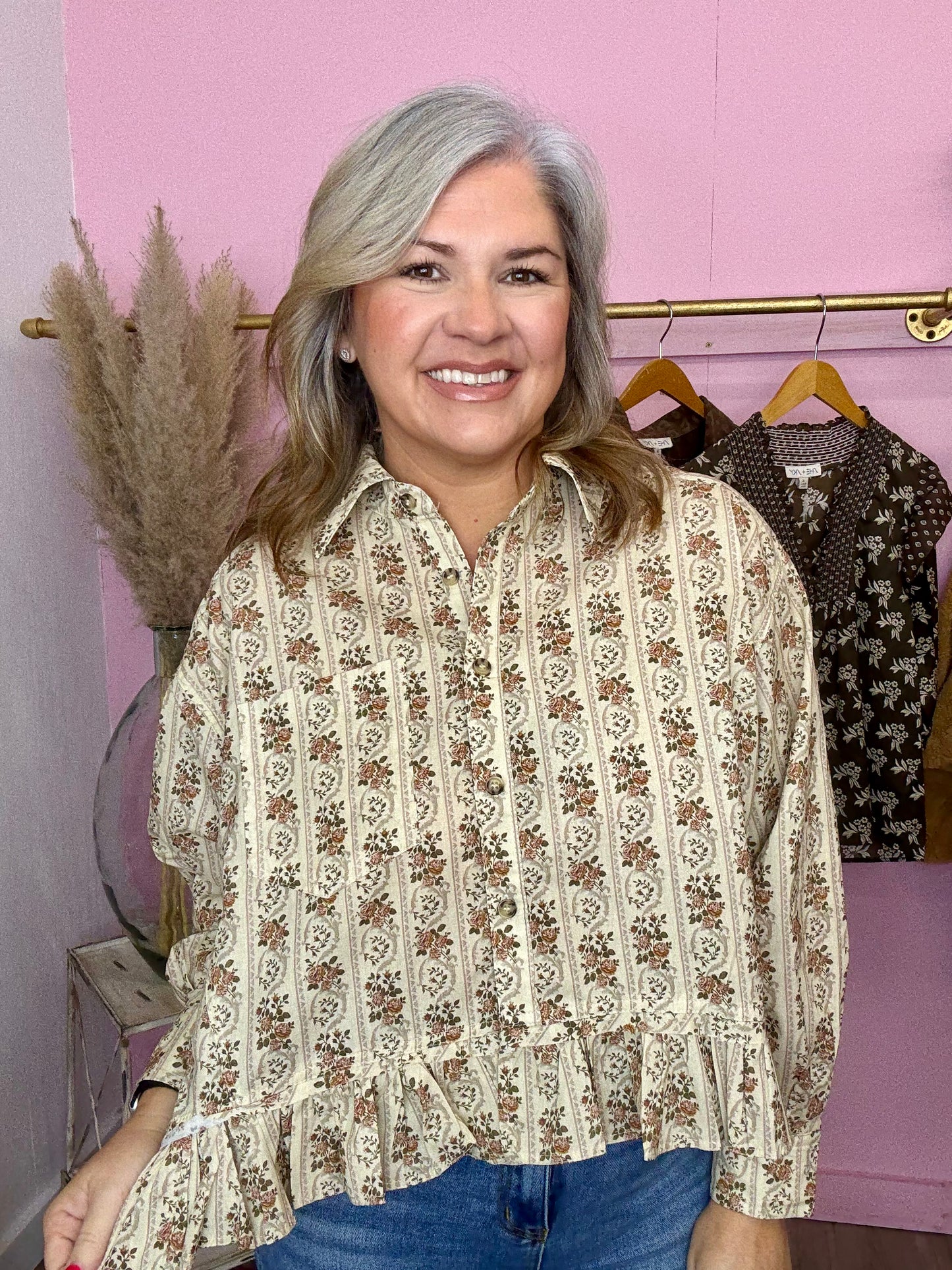 Western Floral Top
