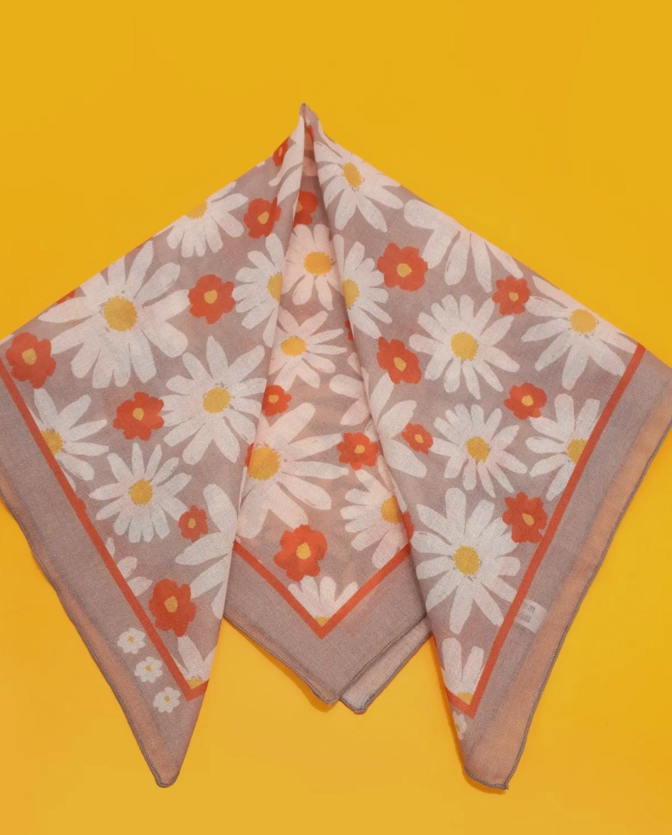 Daisy print scarf
