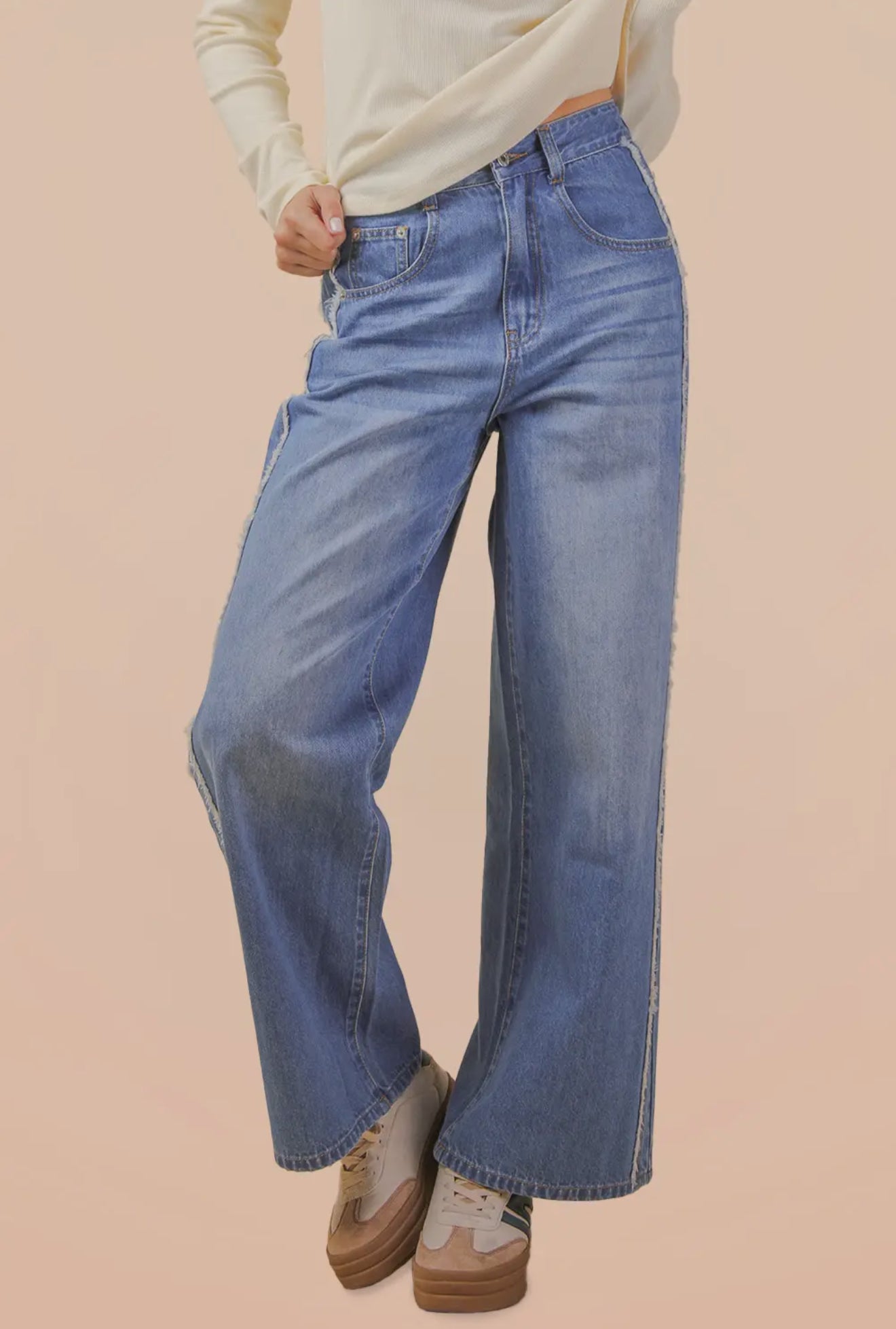 Frayed Washed Jean
