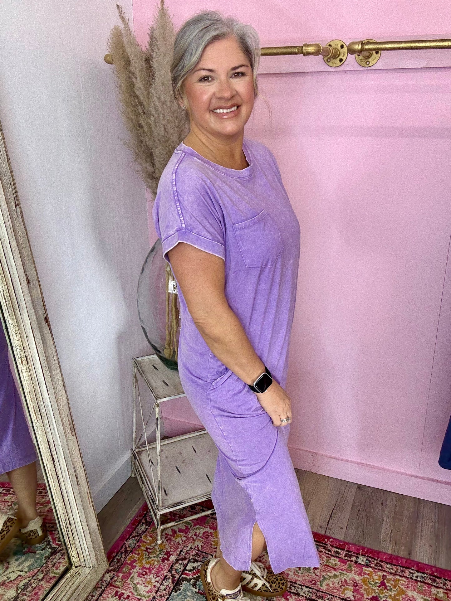Washed T-shirt Dress