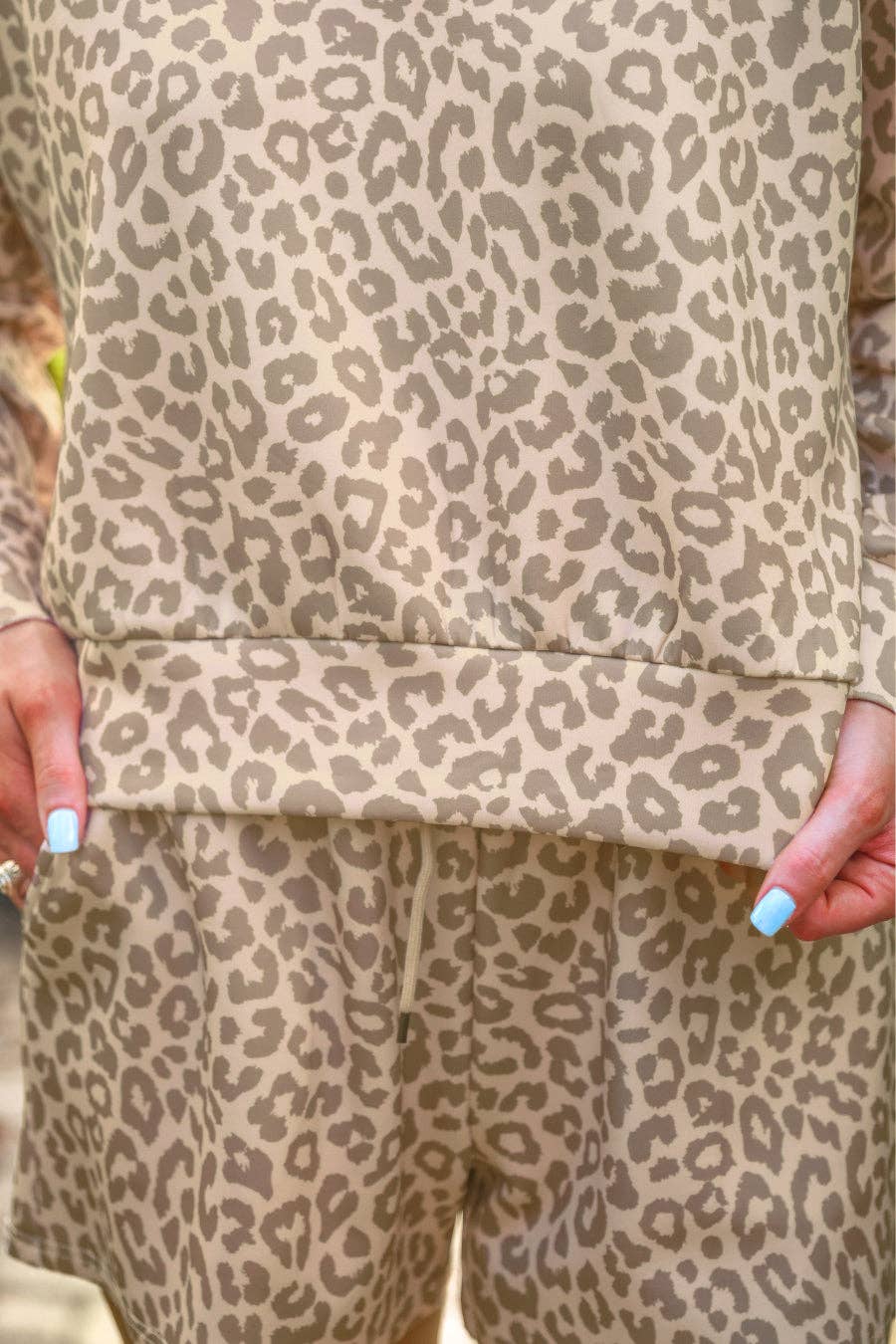 Luna Luxe Pullover Set-Leopard